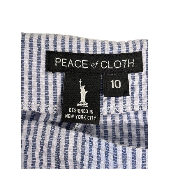 Peace Of Cloth Womens Striped Cotton/Polyester Blend Pants Size 10 - Picture 3 of 10